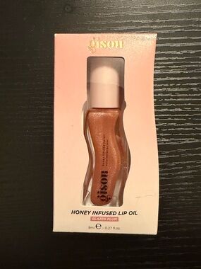 Gisou Honey Infused Lip Oil Glazed Plum NIB Full Size 8ml